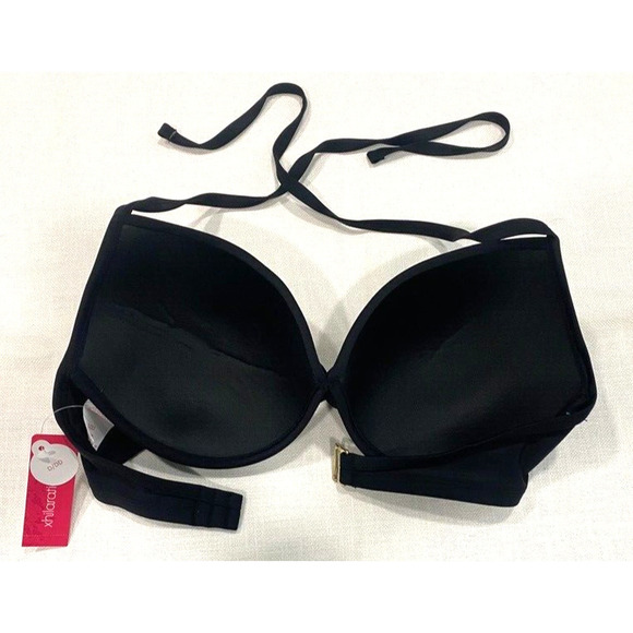 Xhilaration Women's Black Bikini Top, Size D/DD - Picture 2 of 5